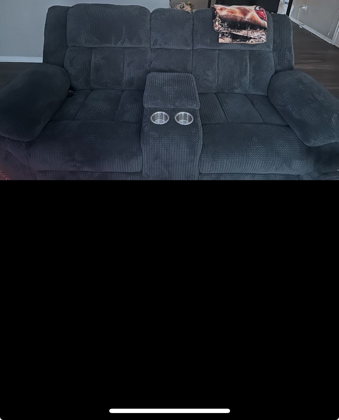 2piece Electric Recliner Couches With Center Table Built In Couch