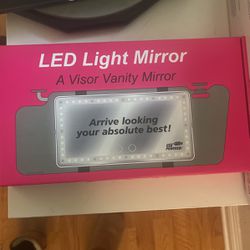 LED Light Mirror Visor Vanity Mirror For Cars