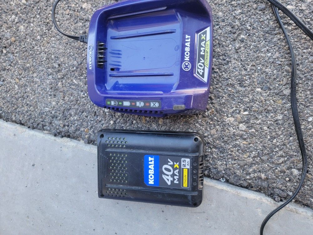 Kobalt 40v Max Battery And Charger