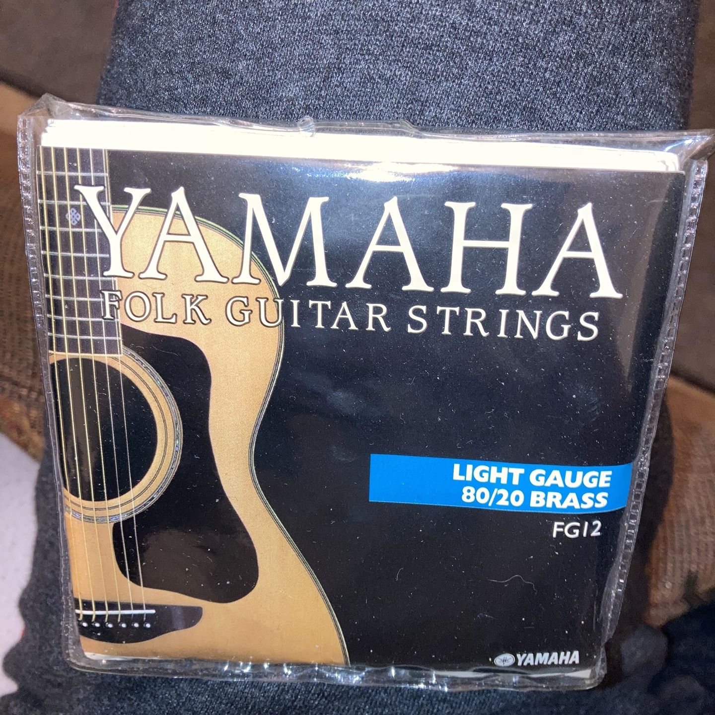 Yamaha Folk Guitar Strings Light Gauge 80 20 Brass FG 12 for Sale