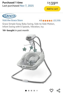 Graco baby swing