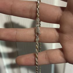 REAL 10k Gold & 925 Silver Rope 18mm