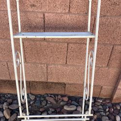 Vintage Metal Standing Rack Hanger Towel