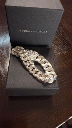 clocks and colours silver apparition bracelets