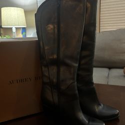 Audrey Brooke Leather Boots- Size 7