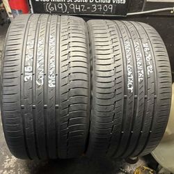 315-30-22 Continental Premium Contact Used Tire Pair $140 Free Mounting And Balancing 