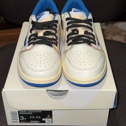 Travis Scott Jordan 1 Low Fragment 2.0 PS Size 3Y 