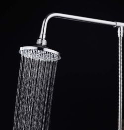 Rain Fixed Shower Head Luxury High Flow 6 inch Round Showerhead for Bathroom, Chrome Finish