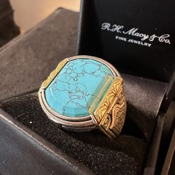 Silver With 18k Gold Konstantino Ring
