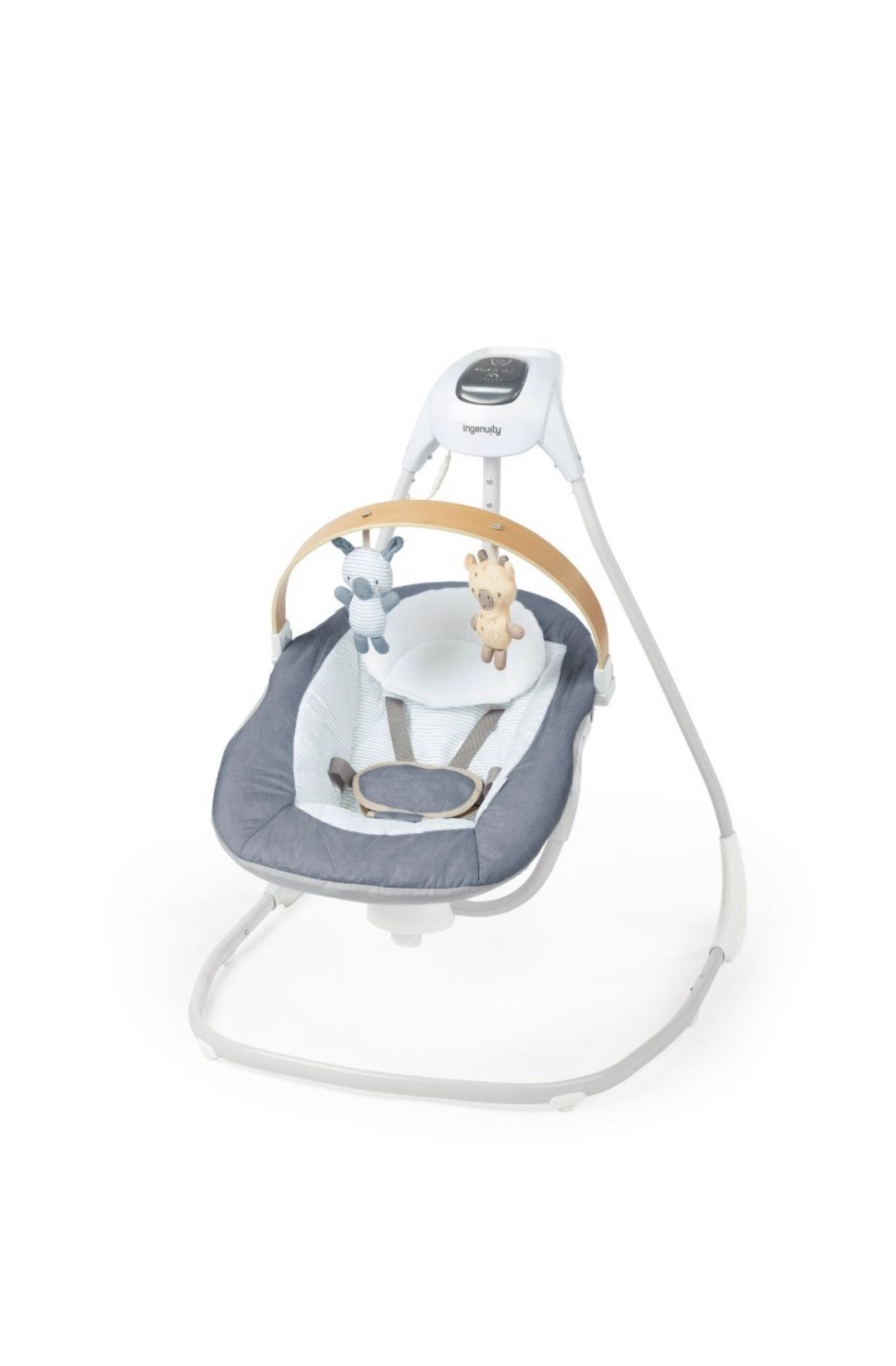 INGENUITY BABY SWING Simple, Comfort, Compact Swing With Wood Toy Bar