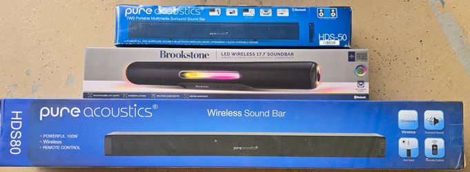 Lot of 3 Soundbars - ask re: individual items