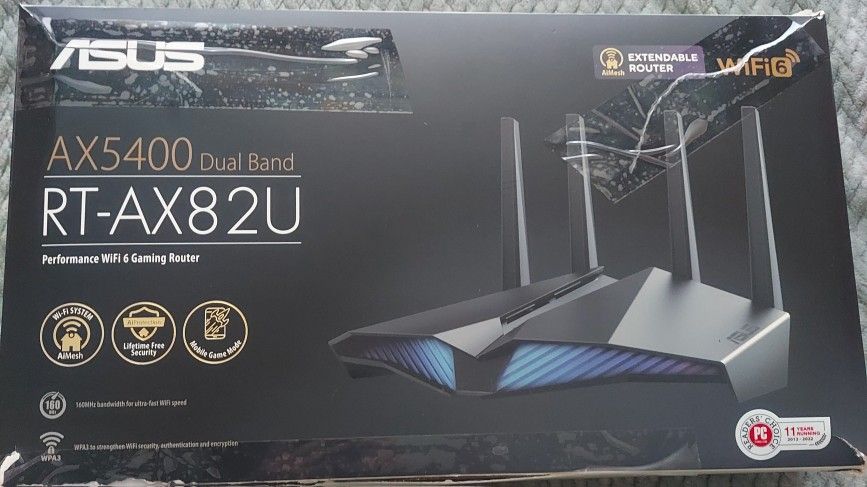 ASUS Dual-Band WiFi 6 Gaming Router/Extendable Router