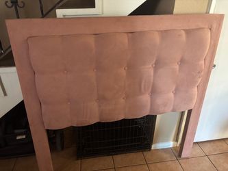 Pink Tufted Upholstered Headboard