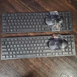 2 DELL keyboards With Mouse 
