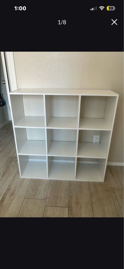 White 9-Cube Dresser