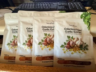 NuvaPure Odorless Aged Garlic Extract NEW