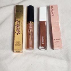 Brand New Persona Cosmetics Lip Gloss & Tarte Tarteist Shimmering Lip Paint