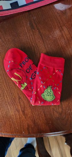 McDonald's Red Grinch Socks