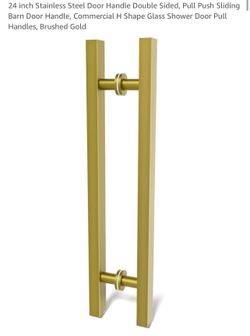 Gold Modern Front Door Handle 