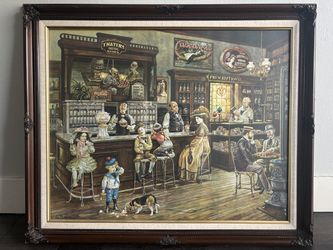 Vintage Lee Dubin Framed Wall Art – Ornate Wood Frame