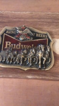 Men's Clydesdale Budweiser belt buckle