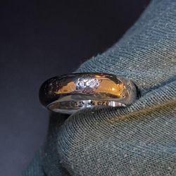 Simple Chrome style ring, sleek (247)68