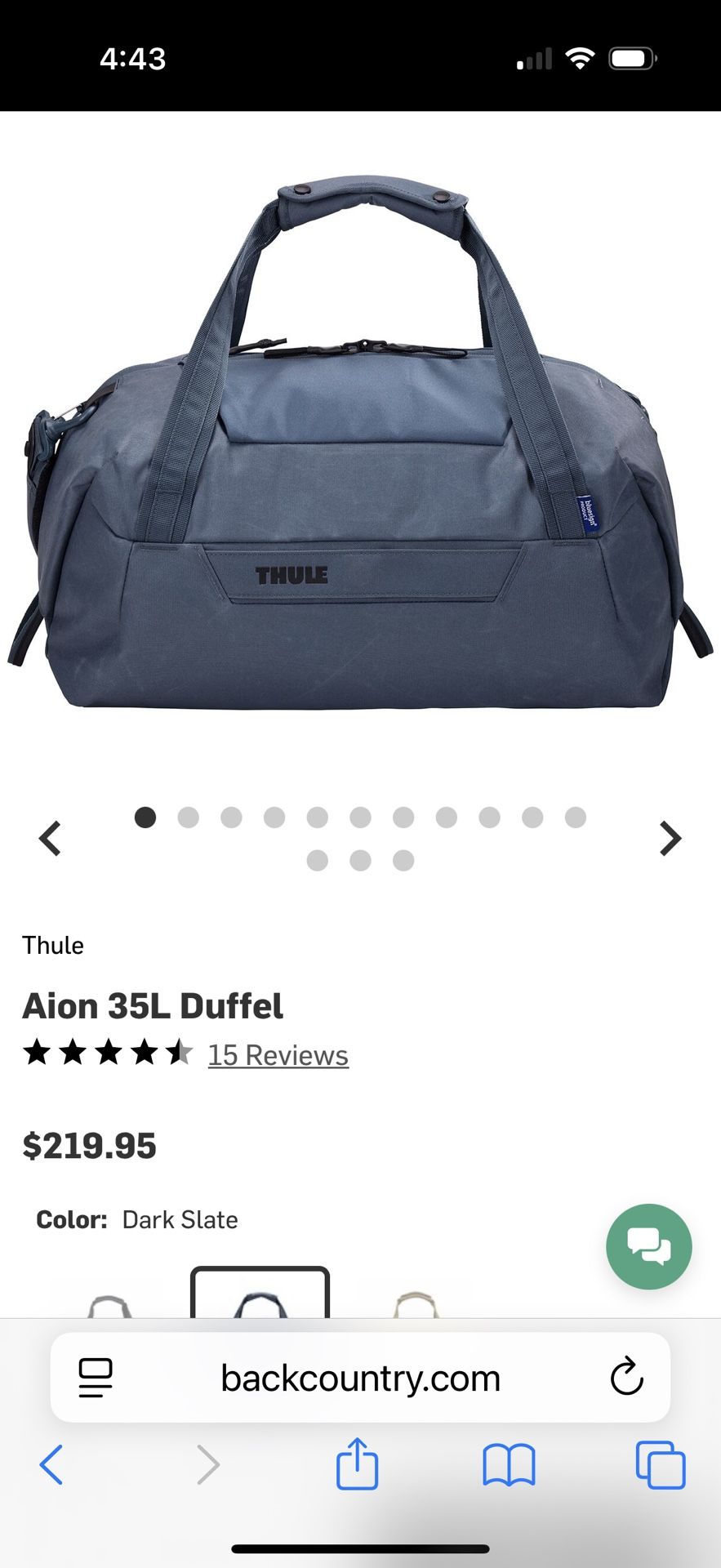 Thule Blue design Alon 35l Duffle