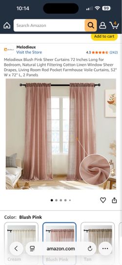 Sheer curtains
