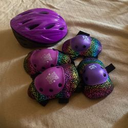 Child’s Helmet with Knee An Elbow Pads For Sale. 