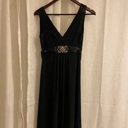 Black Dress with Embellished Belt & Black Jumpsuit