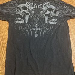 AFFLICTION Mens Skull T-shirt