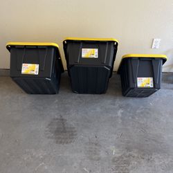 HDX Home Depot storage bins totes