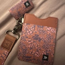 Card holder with Keychain and Chapstick Holder