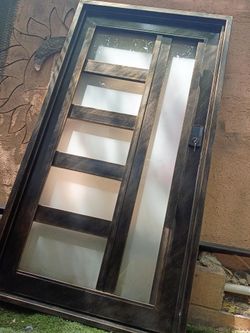 Iron door 43x79 with frame new