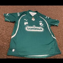 EUC Puma Men’s L Club Santos Laguna Soriana Corona Soccer Futbol Jersey nice