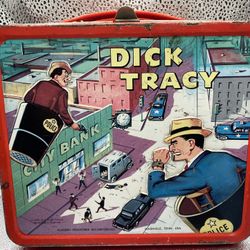 Vintage Metal Lunch Box Dick Tracy 1967 By Alladin No Thermos Used