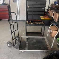 Carts, Dolly And Dewalt Drill - Everything $100