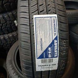 4 New Tires  245/45/19 Advanta Tires