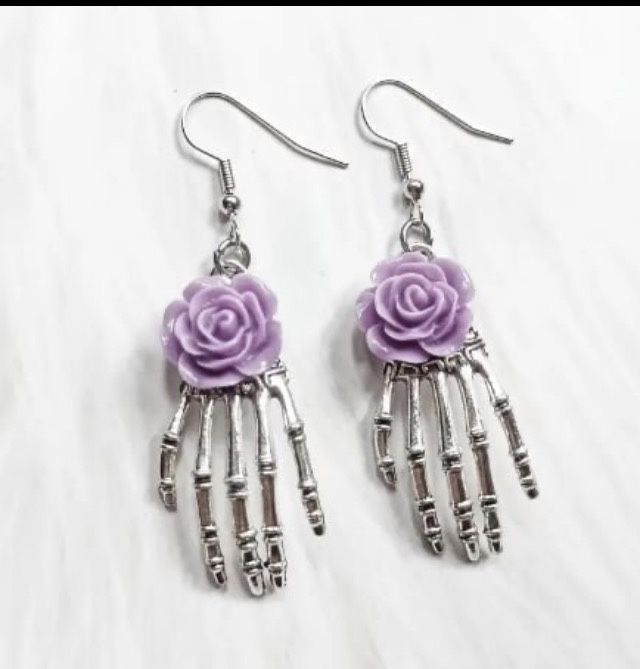 skeleton earrings