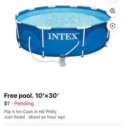 10 By 30 Swimming Pool Used One Summer 