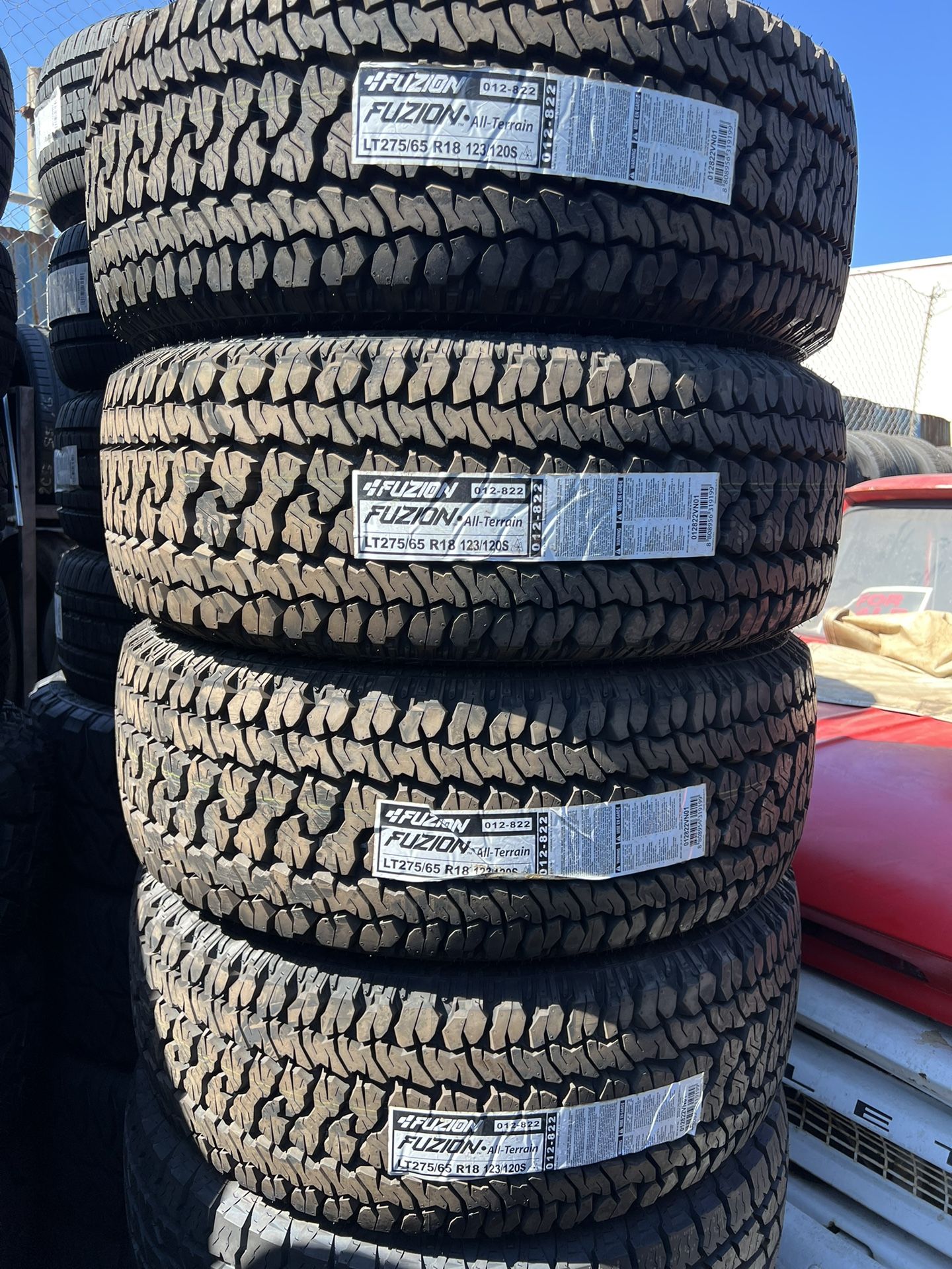 LT275/65/18 New Tires Set Of 4 Fuzion Installed And Balanced Set De 4 Llantas Nuevas Instaladas Y Balanceadas