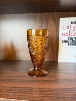 Amber Indiana glass tiara glass cup