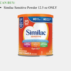 Similac Formula 12.5 Oz Cans 