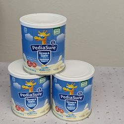 3 Pack, PediaSure Grow & Gain Non-GMO Shake Mix Powder Vanilla - 14.1oz