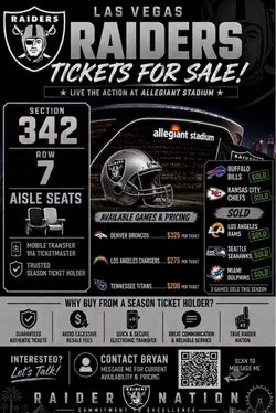 Raider tickets