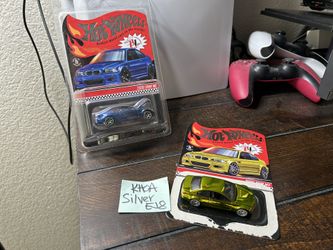 2x Hot Wheels RLC BMW E46 M3 Blue Is New - Yellow Is Opened 