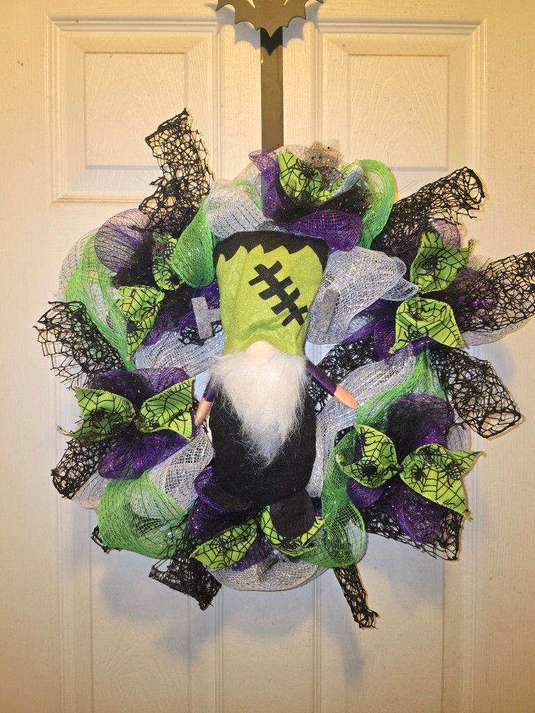 Frankengnome Wreath