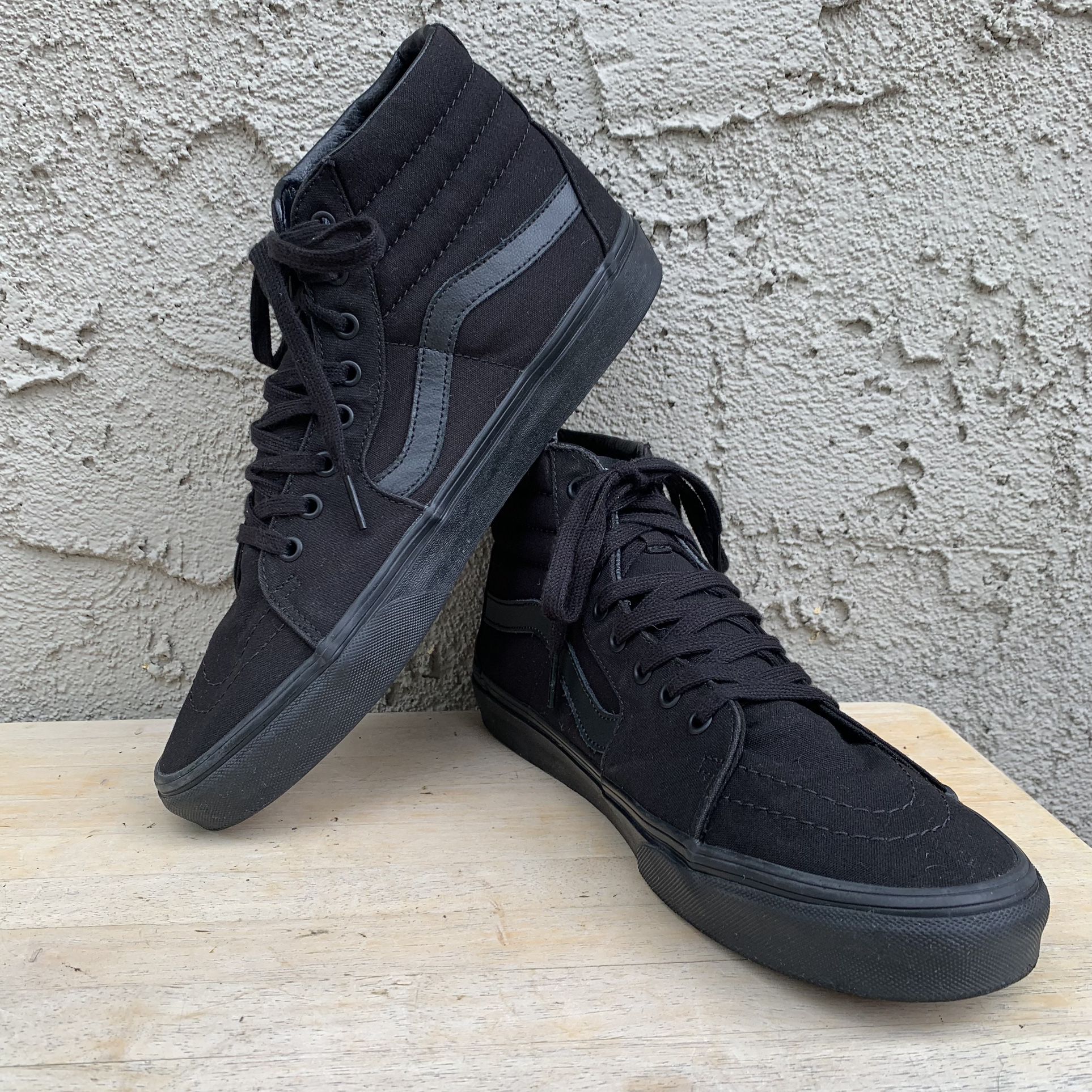 Vans Ward Hi Black High Top Sneakers Men's Size 12 Skate Shoes Sk8 