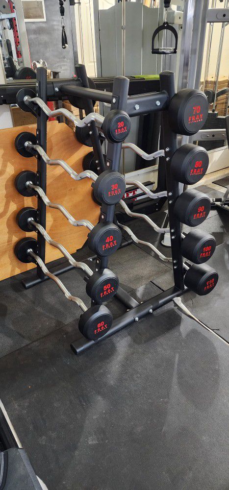 NEW Barbell Set with Rack