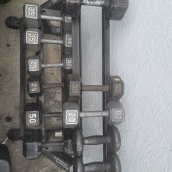 Rack Of Weights! INCLUDES THE RACK!! PRICE IS NEGOTIABLE